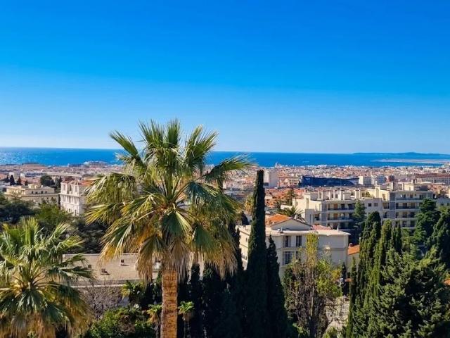 CIMIEZ, DERNIER ETAGE VUE PANORAMIQUE MER, dans SUPERBE PALACE DEBUT DE SIECLE