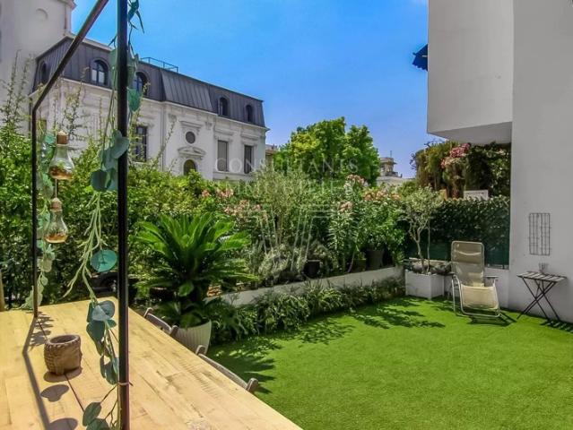 QUARTIER CIMIEZ. APPARTEMENT DEUX SUITES TERRASSE/JARDIN