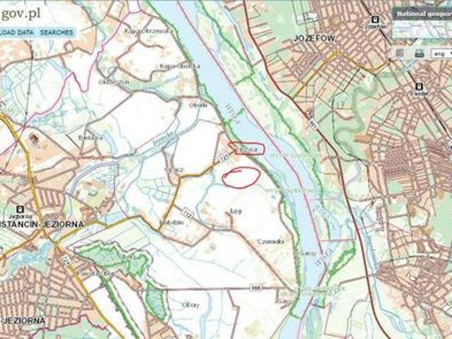 Ciszyca gm. Konstancin Jeziorna. Dwie Działki rolne ~1200 m2