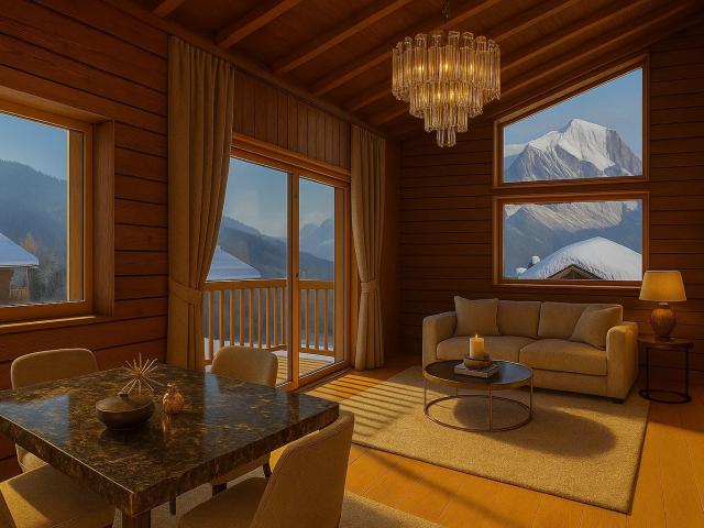 COMBLOUX – APPARTEMENT 3 CHAMBRES VUE MONT BLANC 300 M DU VILLAGE