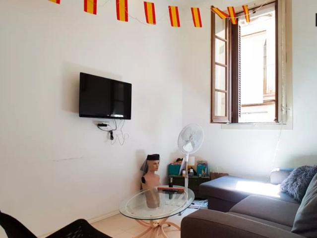 Comfortable room for rent in 4 bedroom apartment in El Raval