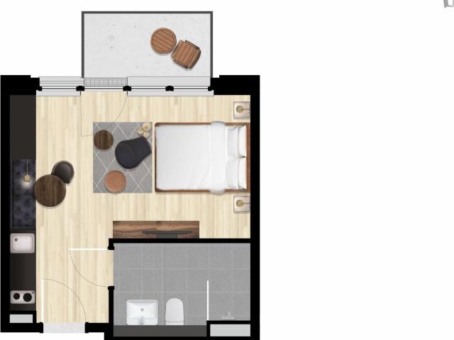 Comfortable studio in proximity to Berlin Rummelsburg railway station
