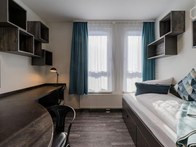 Comfortably furnished apartment in Lichtenberg with access to a fantastic roof terrace, Berlin Amsterdam Apartments for Rent