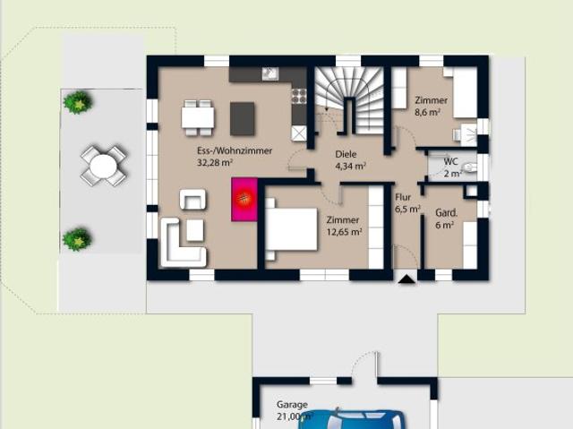 Ruheoase Einfamilienhaus am Rande von Bad Ischl charmante Grünlage großer Garten