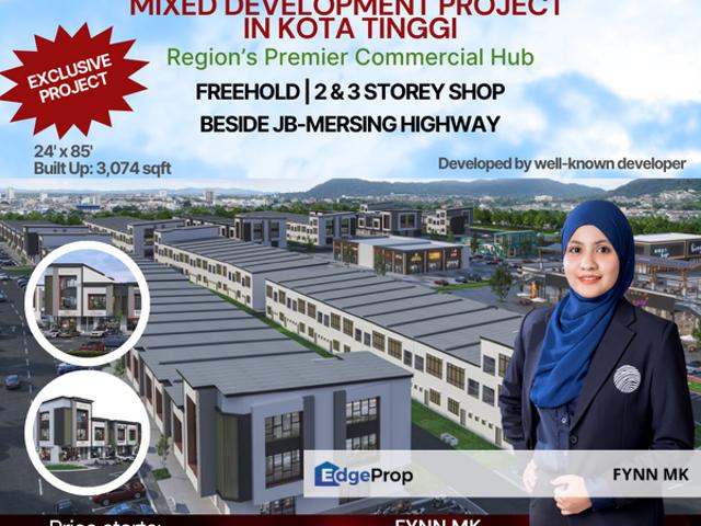 FREEHOLD COMMERCIAL SHOPLOT NEW AT KOTA TINGGI