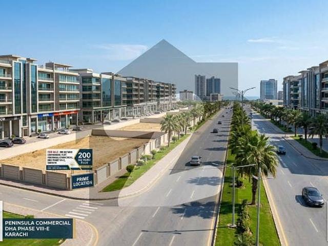 Commercial Plot For Sale Peninsula Commercial Lane 12 DHA Phase VIII E