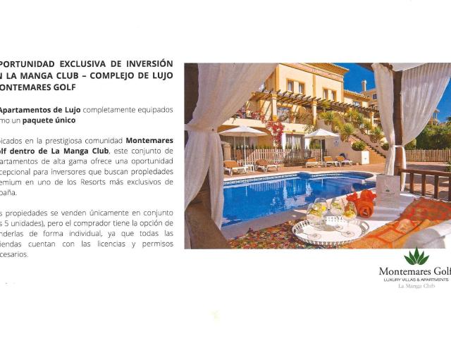 COMPLEJO DE 5 APARTAMENTOS DE LUJO EN LA MANGA CLUB