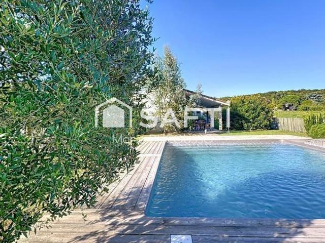 Contemporaine de campagne Jardin clos Piscine