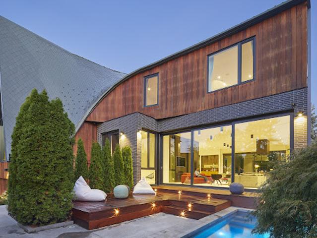 Contemporary house with garden and terrace