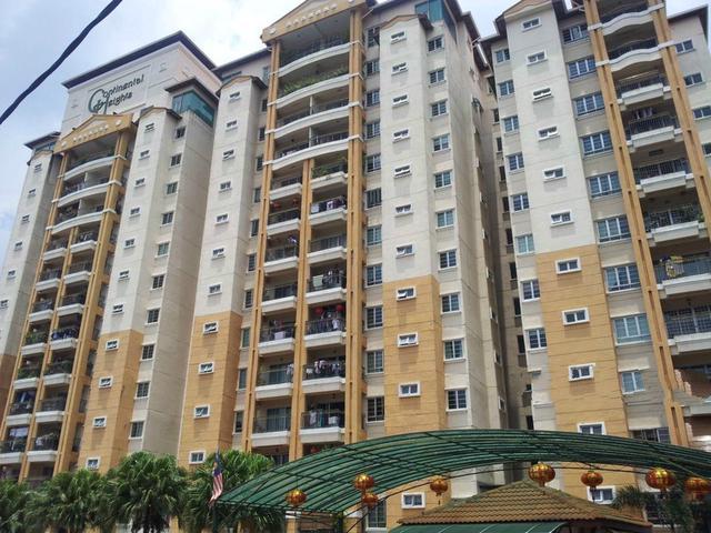 Continental Heights Condo 1354sf PFur Happy Garden Kuchai lama