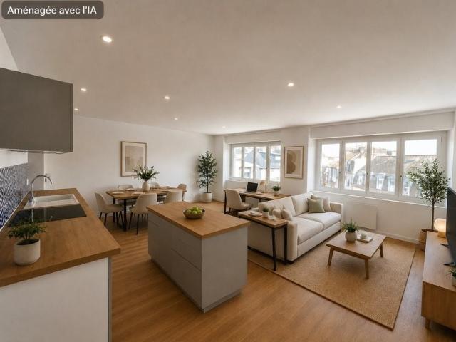 Concarneau – T2 coup de cœur, entièrement rénové, lumineux. 50m² Concarneau