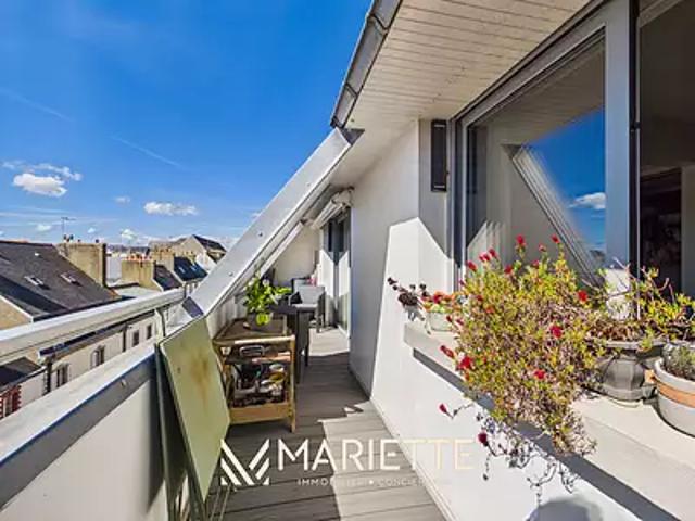 Concarneau 29900 Achat / Vente appartement 4 pièces t4 terrasse cave