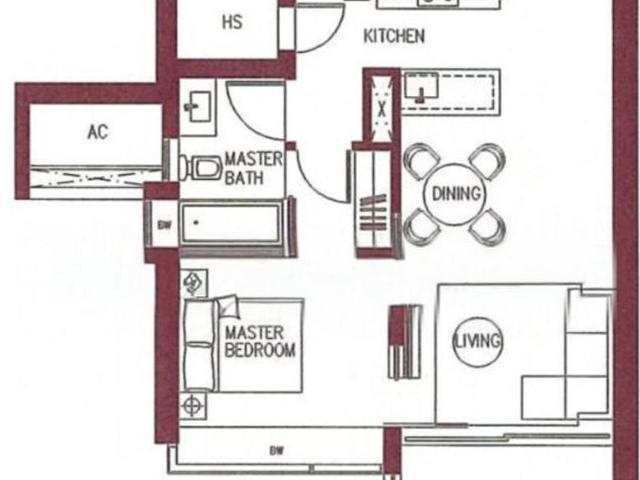 Concourse Skyline D7, Apartment