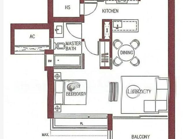 Concourse Skyline D7, Apartment
