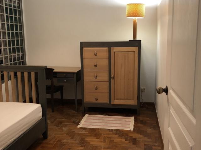 condo common room with super single size bed
