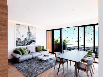 Condo con balcon, roof top, Gimnasio, Roma, CDMX