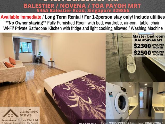 Condo Master Room at Balestier Available Immediate