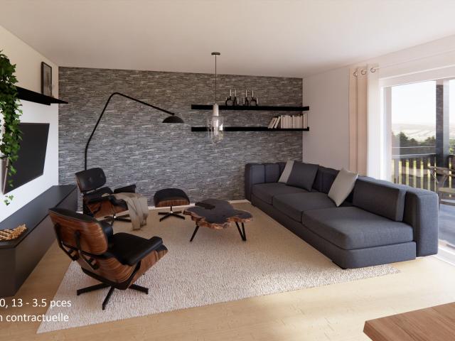 Condominium apartment with 3.5 rooms on sale in Vaulruz 97 m² | dreamo. Ch