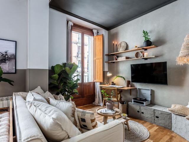 Congo Inspired 1 Bedroom Apartment with Balcony and Building Pool in Centro Madrid, Madrid Amsterdam Apartments for Rent