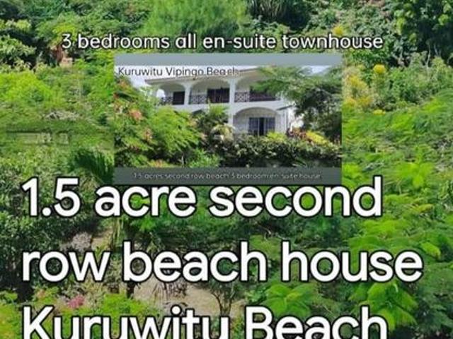 Coastal Luxury Redefined: Stunning 4 Bedroom Second Row Beach House in Vipingo Kuruwitu – Kshs 55M!