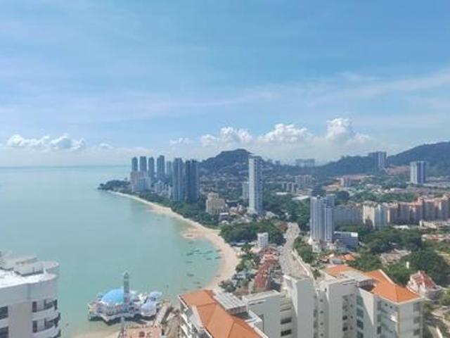 Coastal Tower High Floor Seaview 3 bedrooms 2 car park Tanjung Bungah