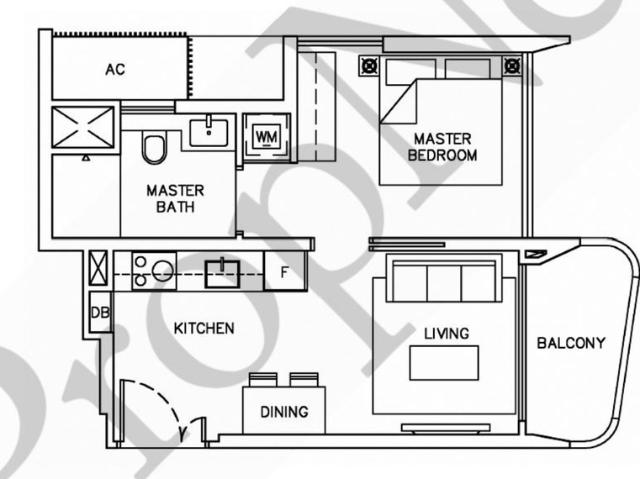 COASTLINE RESIDENCES Apartment For Sale, $1,128,888, 1 Bed 1 Bath 452 sqft $2,498.00 psf