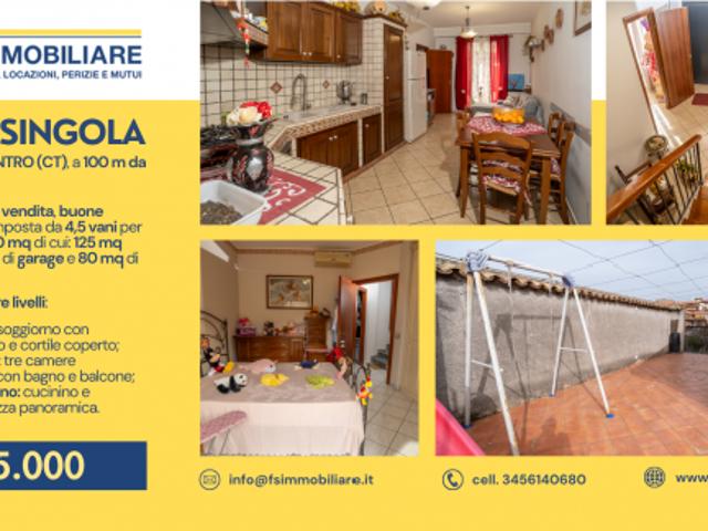 CODICE 6150 CASA SINGOLA CON SPAZIO ESTERNO A GARAGE A BELPASSO