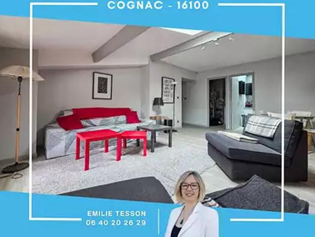 Cognac 16100 Location appartement 2 pièces t2 au dernier étage