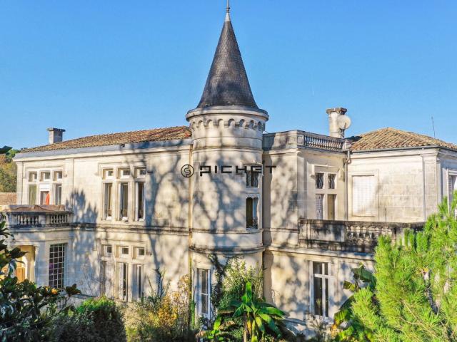 Cognac, petit château comprenant 9 appartements dans un parc ar