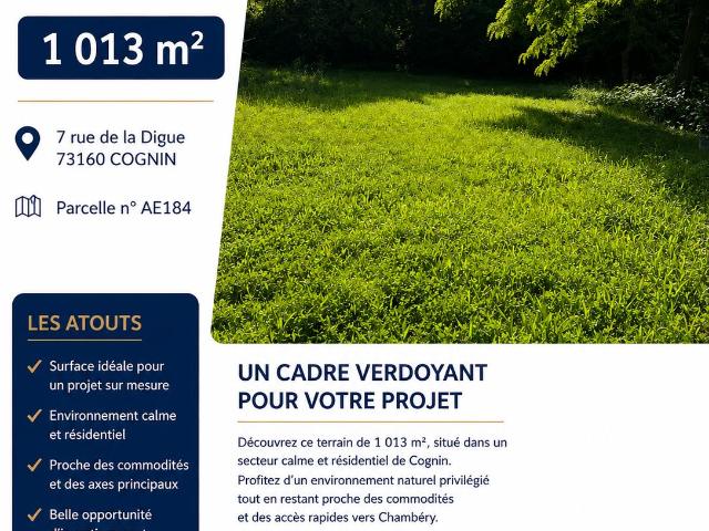Cognin Vente Terrain 73
