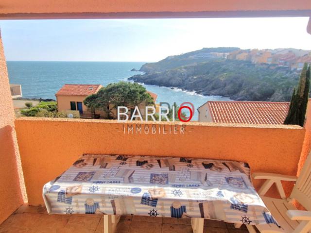COLLIOURE Les Roches Bleues Appartement T2 mezzanine vue mer