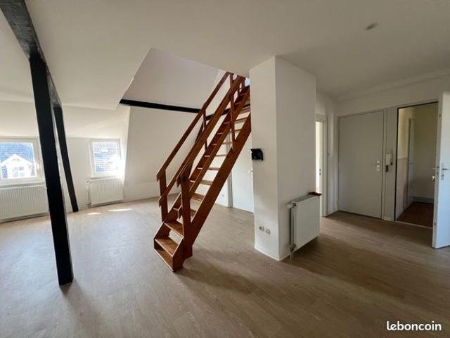 Colmar proche gare lumineux et spacieux duplex 4/5pieces en dernier etage