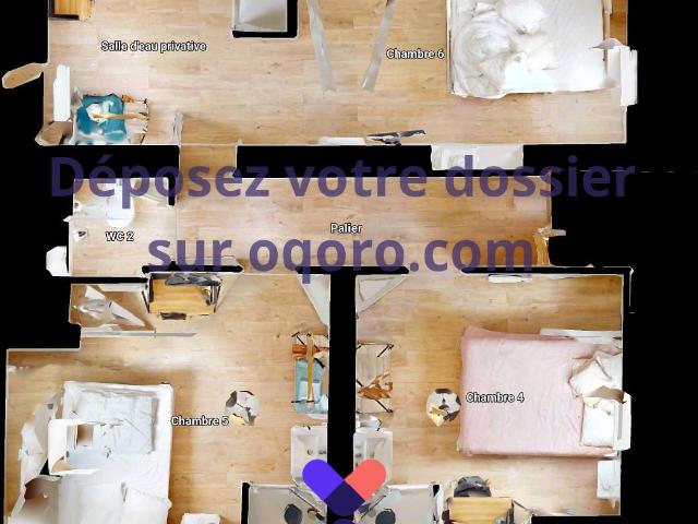 Colocation meublée de 115.0m2 380€ 59100 Roubaix