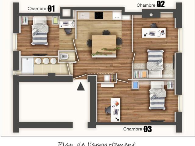 Colocation étudiante et cosy entre filles