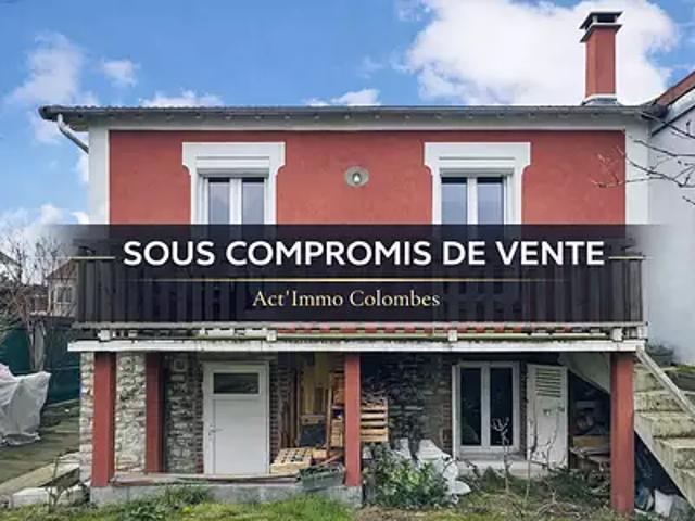 Colombes 92700 Achat / Vente maison 4 pièces t4 parking