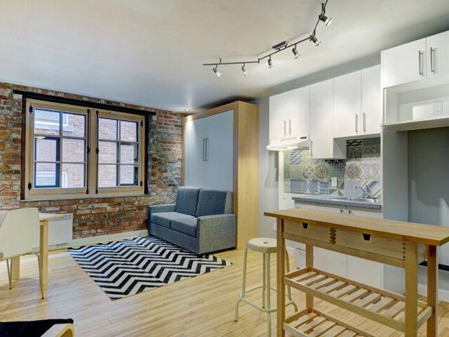 Colombier Loft Studio Entièrement Meublé à Louer Vieux Québec Octobre 2026