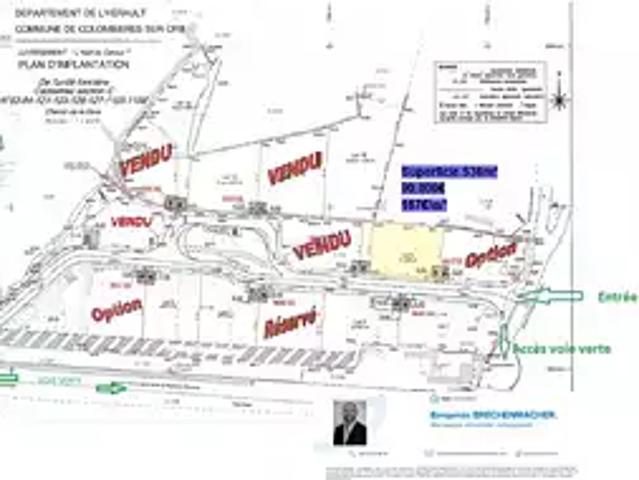 Colombières sur Orb 34390 Achat / Vente terrain