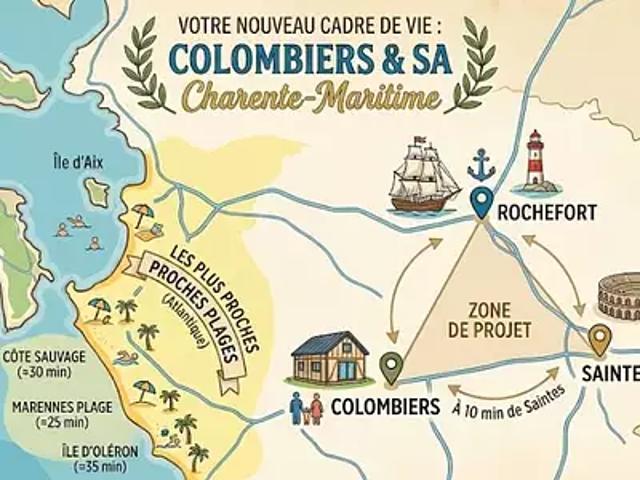 Colombiers 17460 Programme neuf terrain neuf à vendre