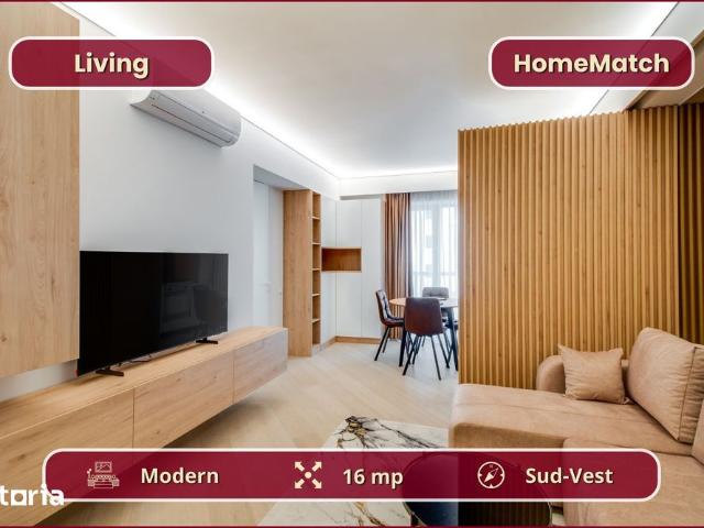 Cortina North || 2 camere || Amenajat modern || Parcare