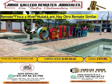Cortijo de alto standing en venta Mutatá, Departamento de Antioquia