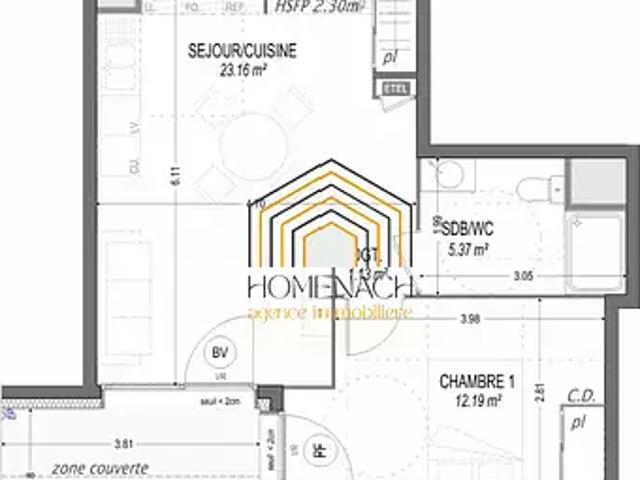 Corbelin 38630 Achat / Vente appartement 2 pièces t2