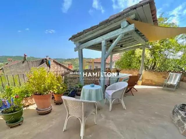 Cordes sur Ciel 81170 Achat / Vente maison 5 pièces t5 terrasse cave