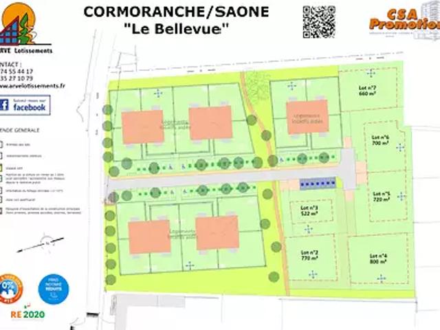 Cormoranche sur Saône 01290 Programme neuf terrain neuf à vendre