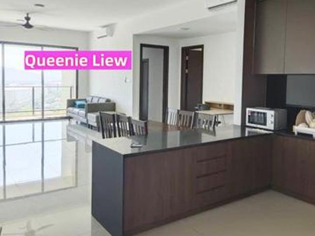 Corner 1528sf 3R2B Furnished High Floor Elemen Utara Menggatal KK