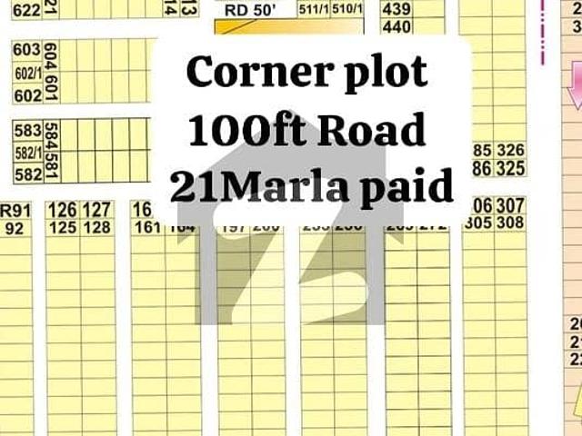 CORNER 21MARLA 100Ft Road Hot Location Phase 7 R Block