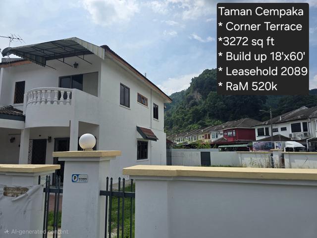 Corner Double Storey Taman Cempaka Ipoh