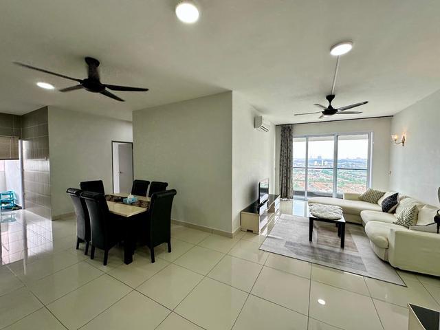 Corner Fully Furnished Aurora Residence Puchong Prima Nr LRT 100 Loan