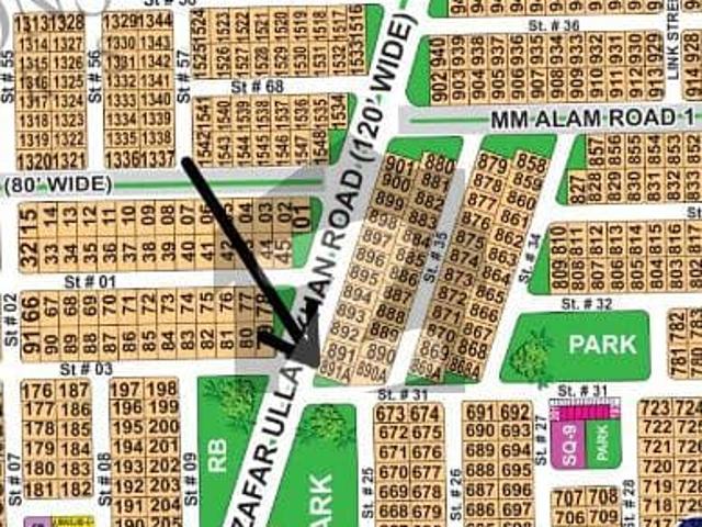 Corner plus extra land on 120 feet wide road plot # q 891 a residential plot located in the best block of dha multan