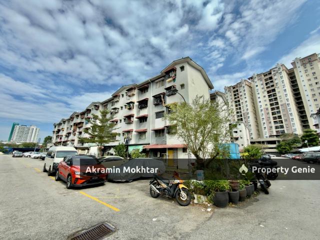 Corner Unit | Flat PKNS Taman Dagang Blok Cempaka, Ampang Selangor