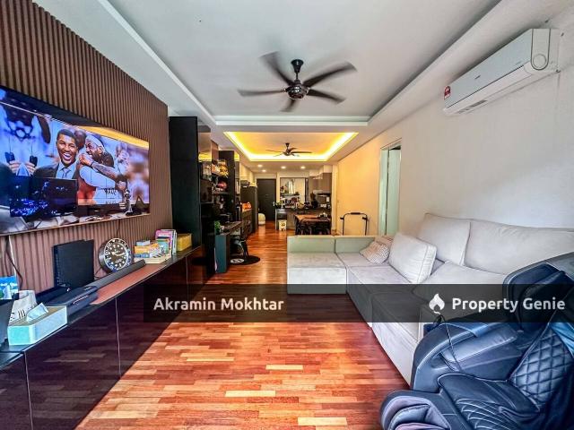 Corner Unit, Fully Furnished, Renovated & 2 Parking | Residensi Condominium Setiawangsa, KL